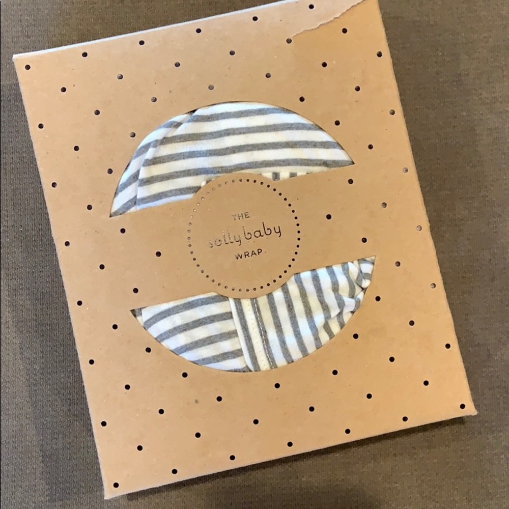 Natural & Gray Striped Solly Baby Wrap